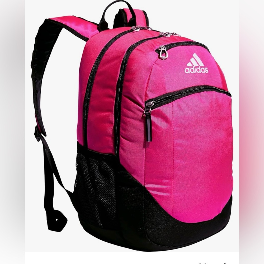 New adidas hot pink backpack
